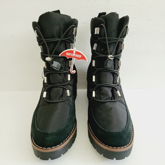 NEW Blondo Daylor Waterproof Platform Black Booties Size 7 - Picture 1 of 7